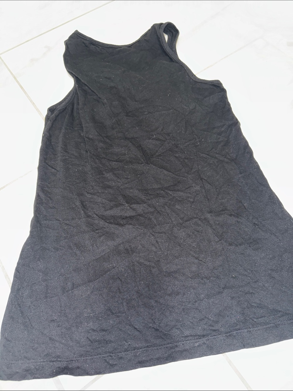 Express Black Ruffle Front Racerback Tank - Picture 5 of 5